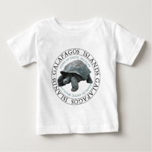 Camiseta Para Bebê Tartaruga das Ilhas Galápagos