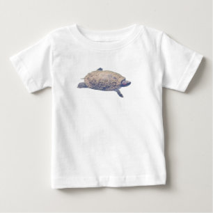 Camiseta Para Bebê Tartaruga de orelha vermelha