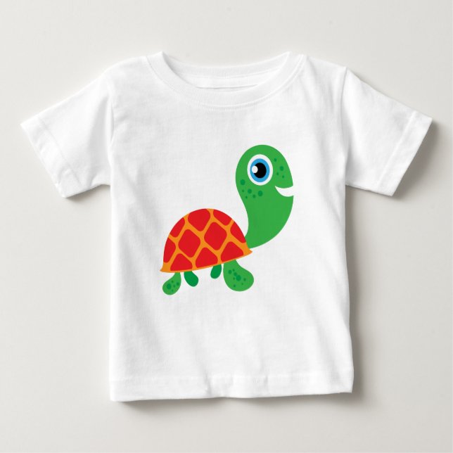 Camiseta Para Bebê Tartaruga Incrível (Frente)