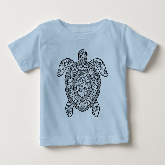Camiseta Para Bebê Tartaruga inspirada (Frente)