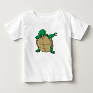 Camiseta Para Bebê Tartaruga no laboratório de dança de salto