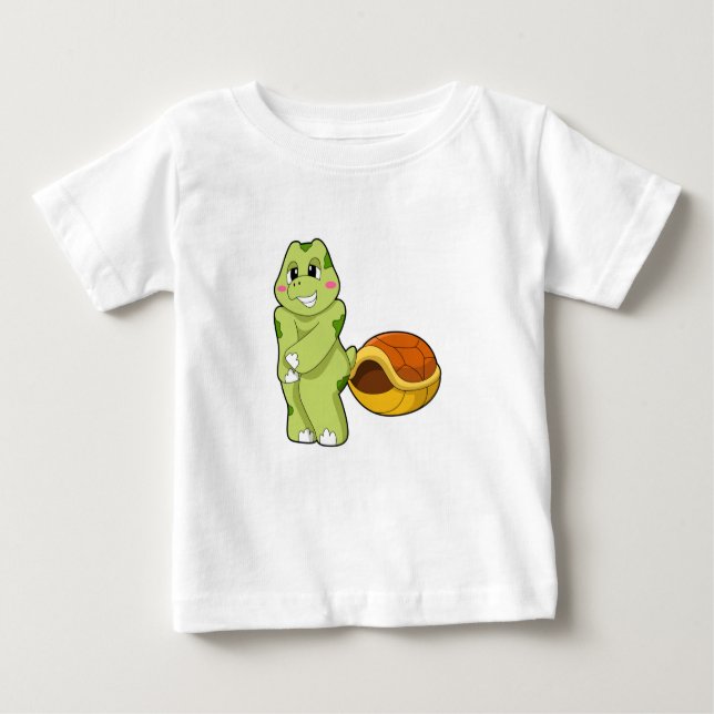 Camiseta Para Bebê Tartaruga sem Shell Shy.PNG (Frente)