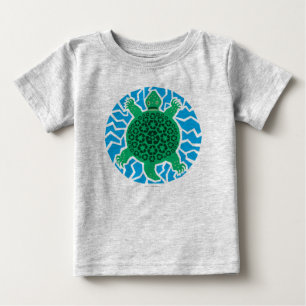 Camiseta Para Bebê Tartarugas marinhas, Reciclagem