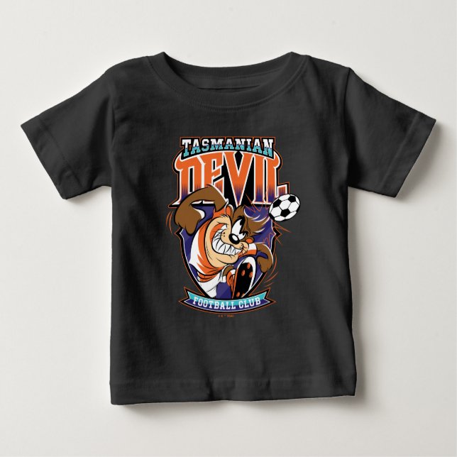 Camiseta Para Bebê Tasmanian Devil Football Club Badge (Frente)