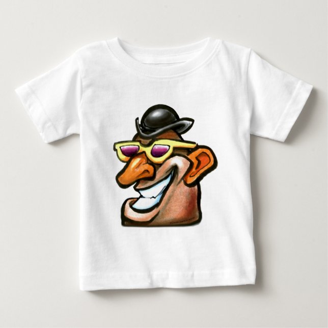 Camiseta Para Bebê Tater Head (Frente)