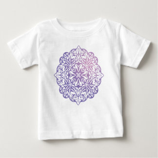 Camiseta Para Bebê Tatuagem estilo polinésia mandala púrpura