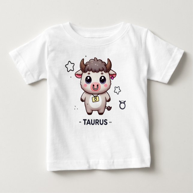 Camiseta Para Bebê Taurus T-Shirt (Frente)