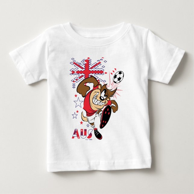 Camiseta Para Bebê TAZ™ Team Australia Soccer Graphic (Frente)
