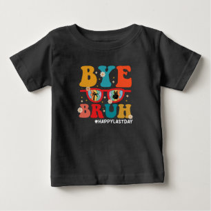 Camiseta Para Bebê Tchau Irmão Professor Feliz Último Dia de Aula Ver