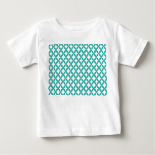 Camiseta Para Bebê Teal de Espaço Positivo e Negativo