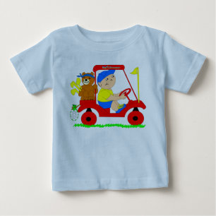 Camiseta Para Bebê tecido de golfe
