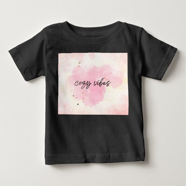 Camiseta Para Bebê tecido T-Shirt de material mole confortável (Frente)