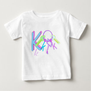 Camiseta Para Bebê Teclas Baby T-Shirt