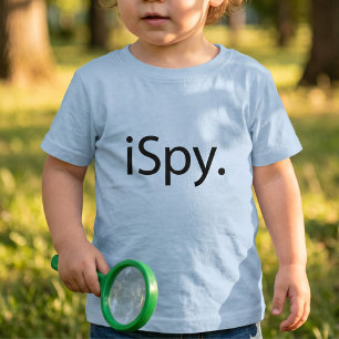 Camiseta Para Bebê Técnica Inteligente de Espião Piada Tipografia Sim