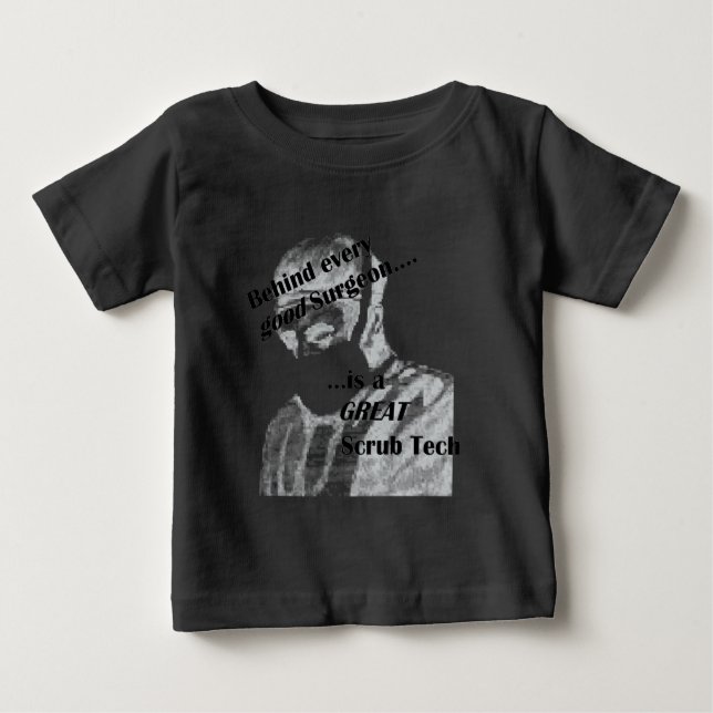 Camiseta Para Bebê Tecnologia Scrub (Frente)