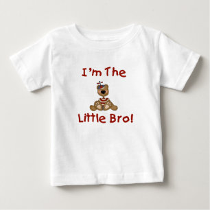 Camiseta Para Bebê Teddy Bear Little Bro
