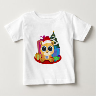 Camiseta Para Bebê Teddy Bear - Natal