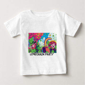 Camiseta Para Bebê Tee Cyber-Kid do Partido Leprechaun