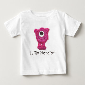 Camiseta Para Bebê Tee de Capa Longa, Pequeno Monstro Rosa Zippy