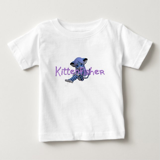 Camiseta Para Bebê TEE Kittenfisher (Frente)