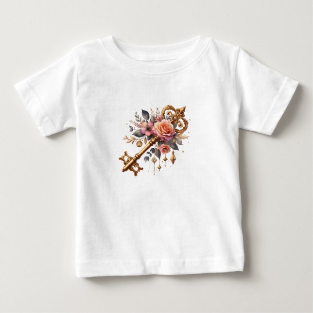 Camiseta Para Bebê tee shirt clef enfant (Frente)