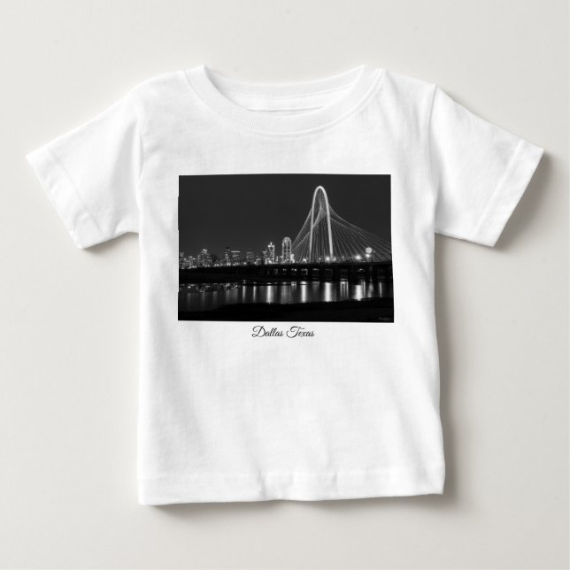 Camiseta Para Bebê Tela de ponte de Dallas (Frente)