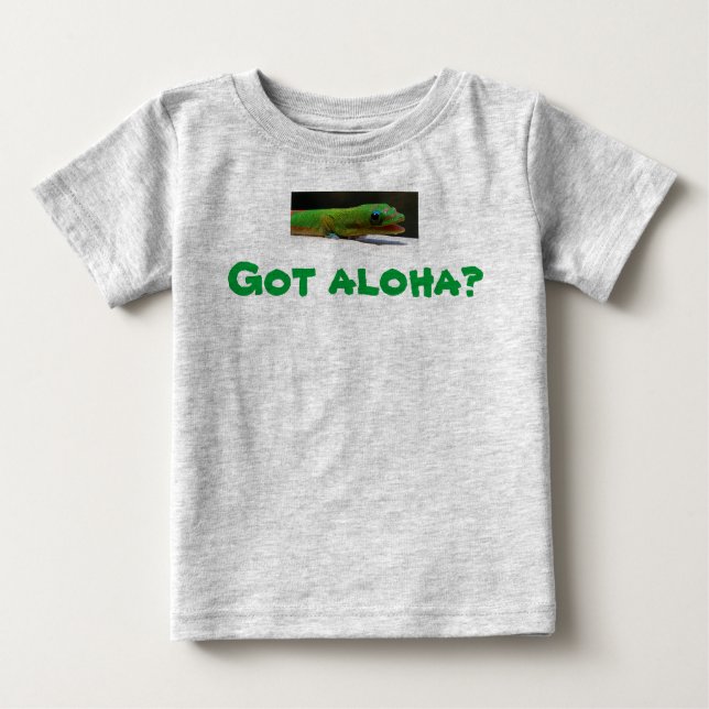 Camiseta Para Bebê Tem aloha? Hawaiian Baby (Frente)