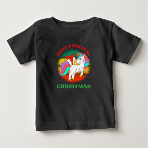 Camiseta Para Bebê tem um natal mágico