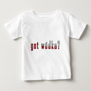 Camiseta Para Bebê tem wodka? Bandeira