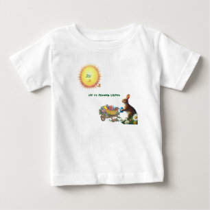 Camiseta Para Bebê Tema da páscoa do T-Shirt