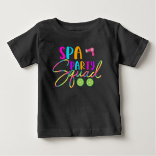 Camiseta Para Bebê Tema De Aniversário Engraçado Do Spa Party