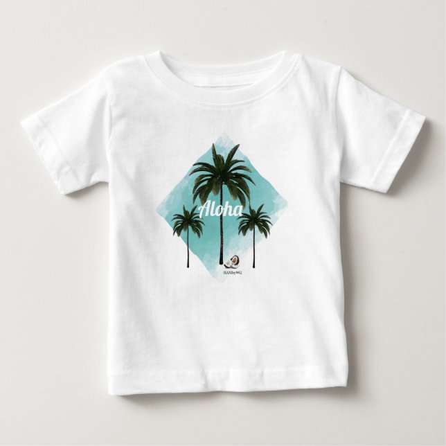 Camiseta Para Bebê Tema de criança HAMbyWG Hawaiin (Frente)
