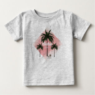 Camiseta Para Bebê Tema Palmeiras HAMbyWG Hawaiin Árvores com Aloha