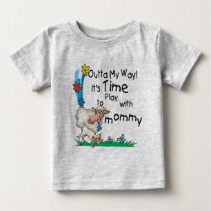 Camiseta Para Bebê Tempo para jogar com a Mamãe2