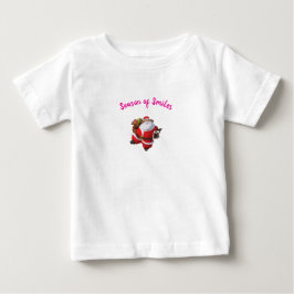 Camiseta Para Bebê Temporada de Sorrisos – Camiseta de Natal de Bebê