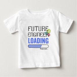 Camiseta Para Bebê Tendência de Carregamento de Engenheiro Futuro Per
