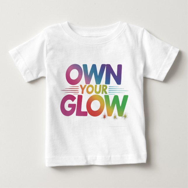 Camiseta Para Bebê TENHA A SUA T-Shirt GLOW (Frente)