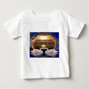 Camiseta Para Bebê Tenha um Bom Dia e uma Noite Melhor Texto Citação