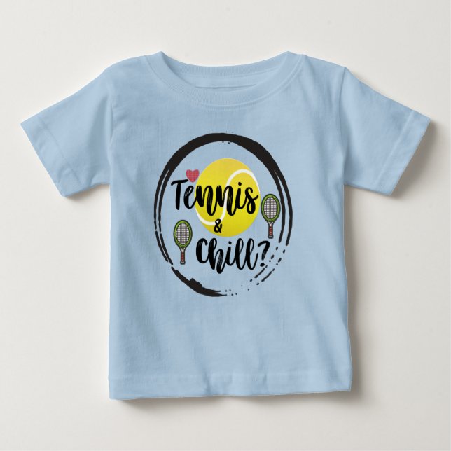 Camiseta Para Bebê Tênis e Resfriar Legal Cotação Azul (Frente)