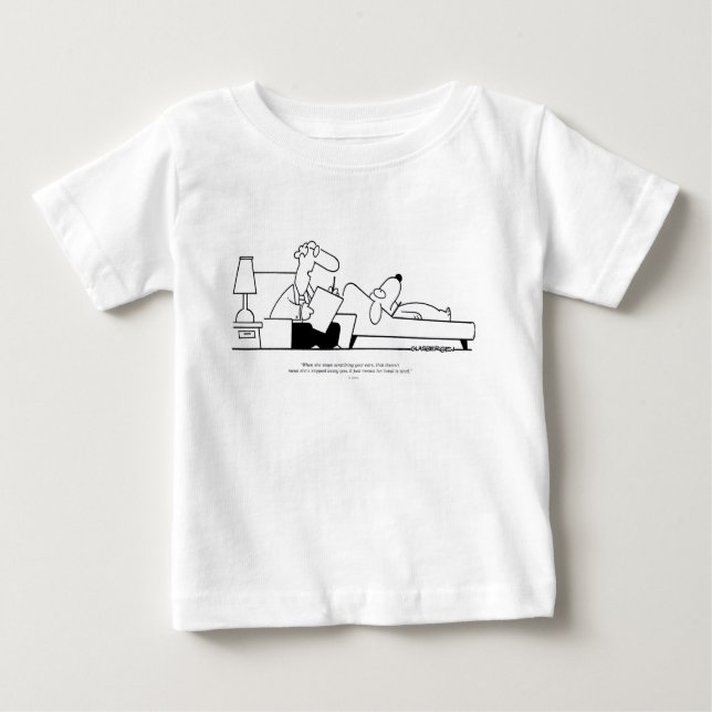 Camiseta Para Bebê Terapia do cão (Frente)
