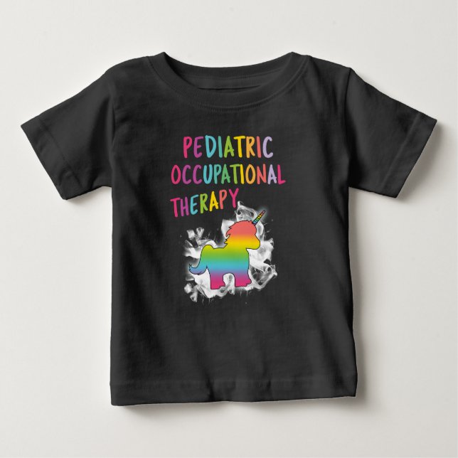 Camiseta Para Bebê Terapia ocupacional pediatra OT (Frente)