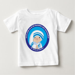 Camiseta Para Bebê Teresa de Calcutá
