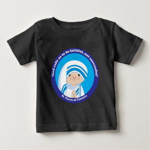 Camiseta Para Bebê Teresa de Calcutá