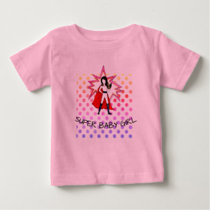 Camiseta Para Bebê Terno SUPER do corpo do tutu do BEBÉ com um