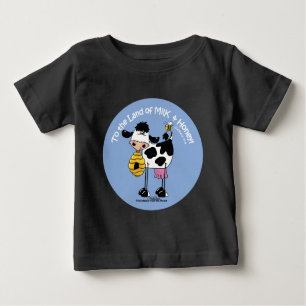 Camiseta Para Bebê Terra de Leite e Mel