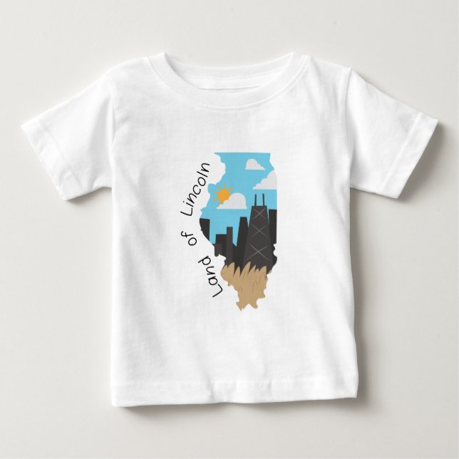 Camiseta Para Bebê Terra de Lincoln (Frente)