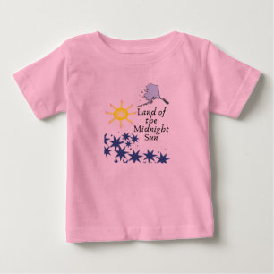 Camiseta Para Bebê Terra do Sol da Meia-Noite