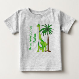 Camiseta Para Bebê Terra dos Dinossauros Dino Fofo