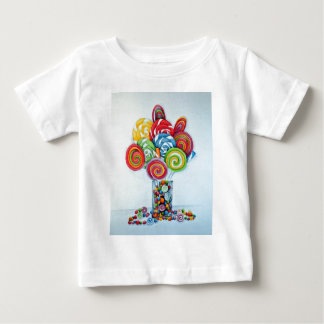 Camiseta Para Bebê Terra dos doces