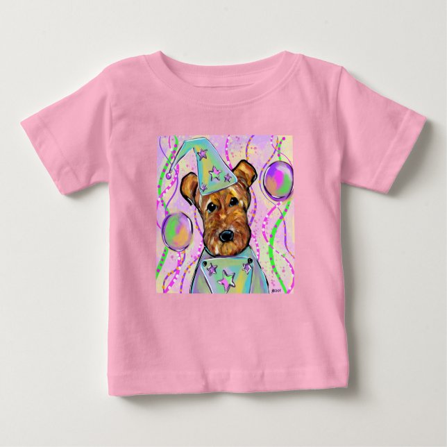 CAMISETA PARA BEBÊ TERRIER AIREDALE   (Frente)